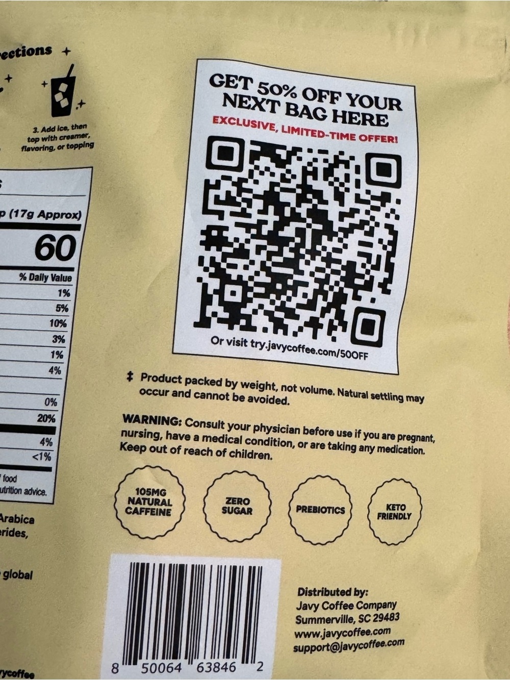 Javvy Protein Coffee Original - 3 packs - Picture 4 of 7